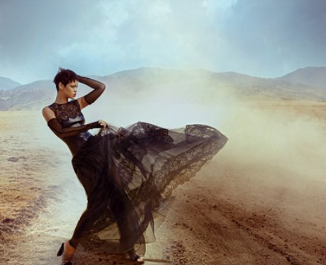 Rihanna in her Vogue US shoot.