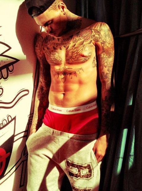 Chris Brown underwear