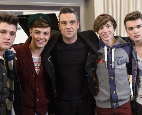 Robbie Williams and Union J from X Factor