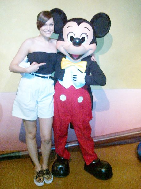 Jessie J with Mickey Mouse