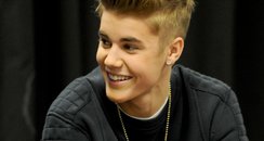 Justin Bieber answers questions at the GRAMMY U