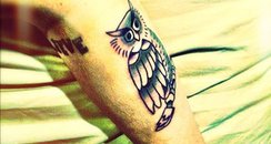 Justin Bieber's new owl tattoo