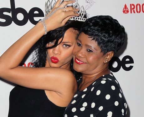 Rihanna with her mum