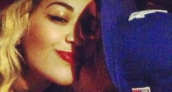 Rita Ora and Rob Kardashian kiss