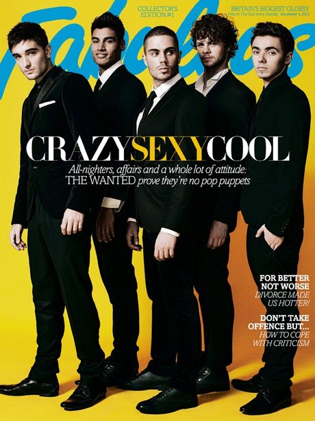 The Wanted in Fabulous Mgazine.