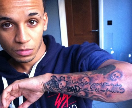 Aston Merrygold's new tattoo.