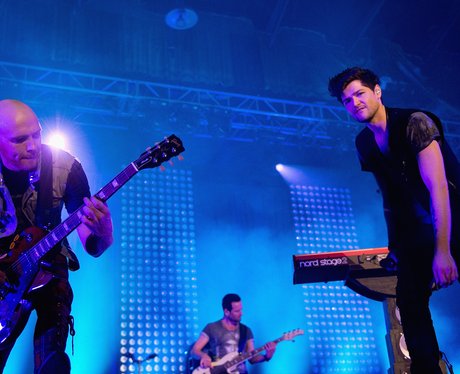 The Script perform live on stage.