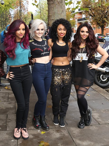 Little Mix pose for a photo in London