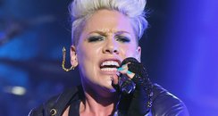 Pink live on stage