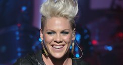 Pink live on stage