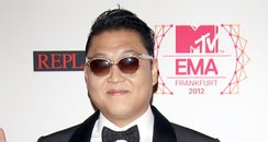 PSY arriving for the 2012 MTV Europe Music Awards 