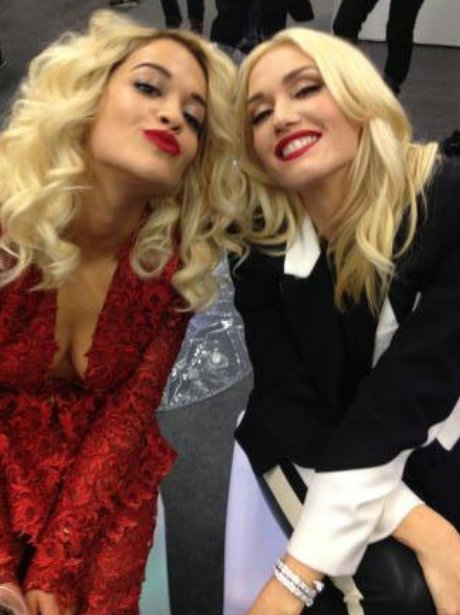 Rita Ora and Gwen Stefani at the EMAs