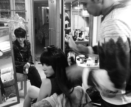 Carly Rae Jepsen backstage