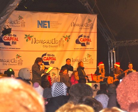 Newcastle Chirstmas Light Switch On