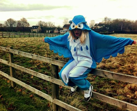 Rita Ora in a onesie