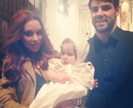 Una Healy with baby at christening