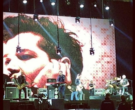Lawson post a photo of The Script sound checking at the Jingle bell ball