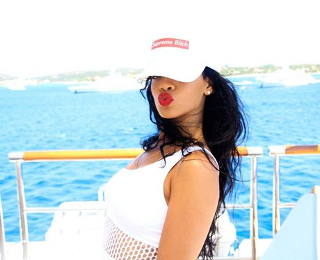 Rihanna on holiday