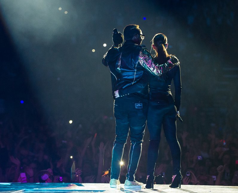 Will.i.am and Cheryl Cole at the jingle bell ball