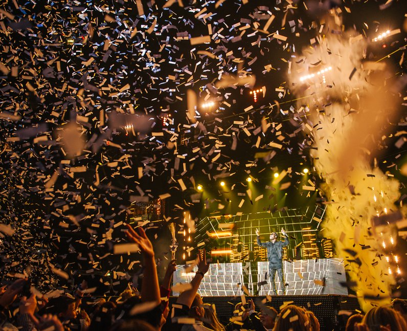 Calvin Harris at the Jingle Bell Ball 2012
