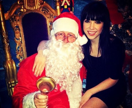 Carly Rae Jepsen and Santa Claus