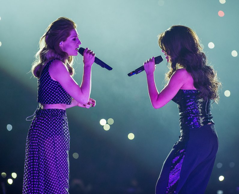 Girls Aloud at the Jingle Bell Ball 2012