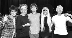 Lady gaga with the rolling stones