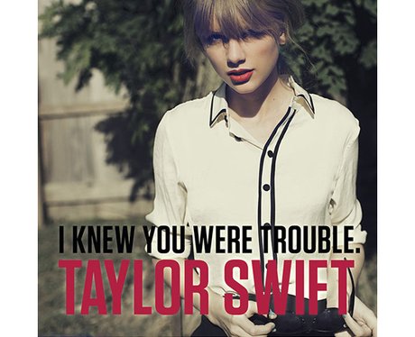 Taylor Swift's 'I Knew You Were Trouble' single artwork