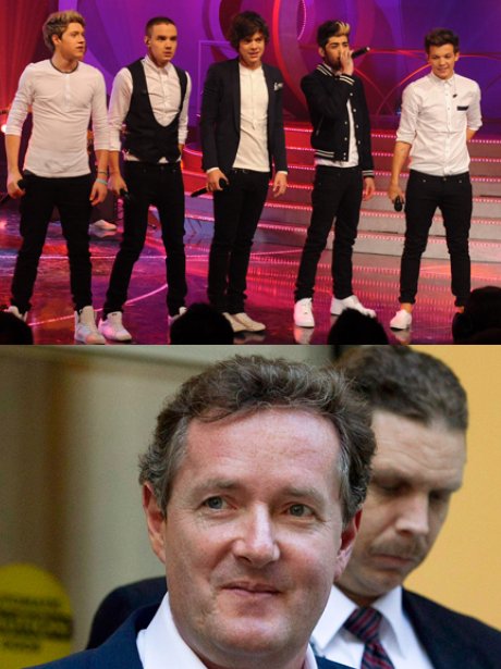 One Direction and Piers Morgan