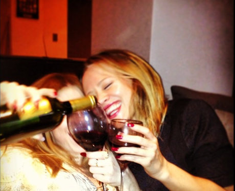 Nicola Roberts and Kimberley Walsh