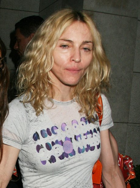 Madonna wearing no make-up
