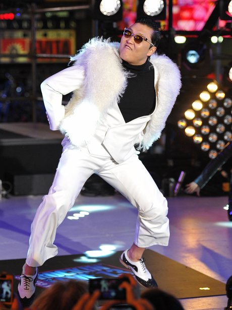 Rapper PSY performs during New Year's Eve