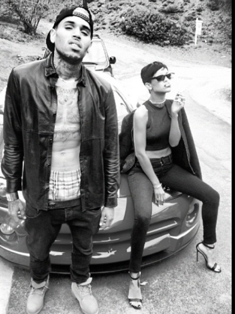 Rihanna and Chris Brown together