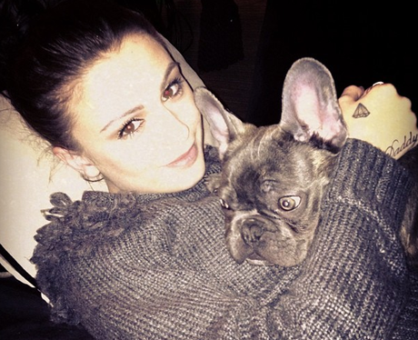 Cher Lloyd with her dog