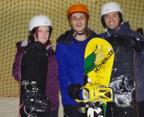 Des & Jennie Snowboarding