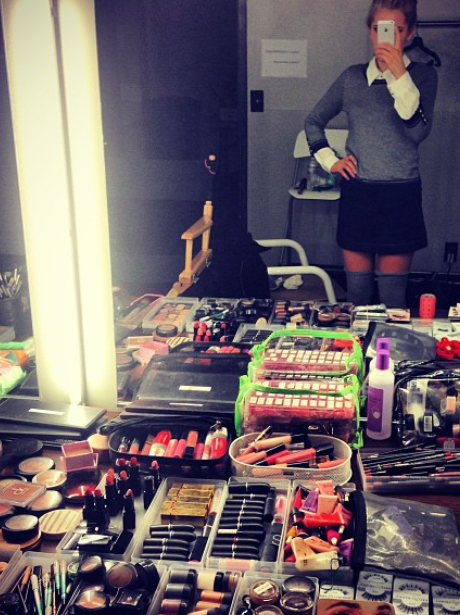 Molie King makeup table