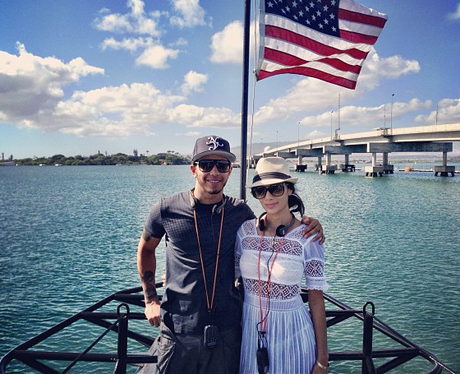 Nicole Scherzinger and Lewis Hamilton on holiday