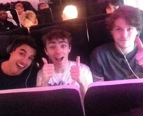 The Wanted on the plane