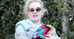 Adele with her baby