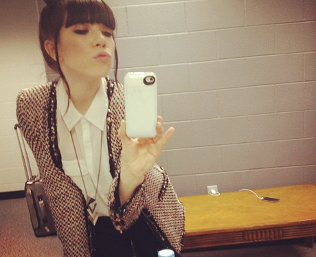Carly Rae Jepsen pouting