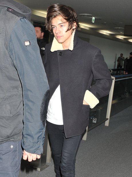 Harry Styles of One Direction at the airport