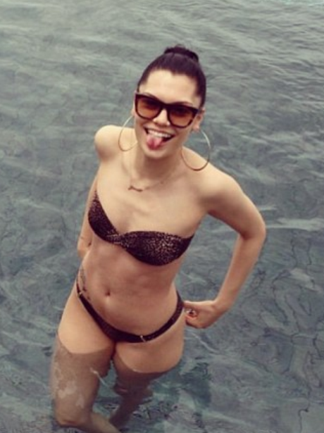 Jessie J wearing a bikini
