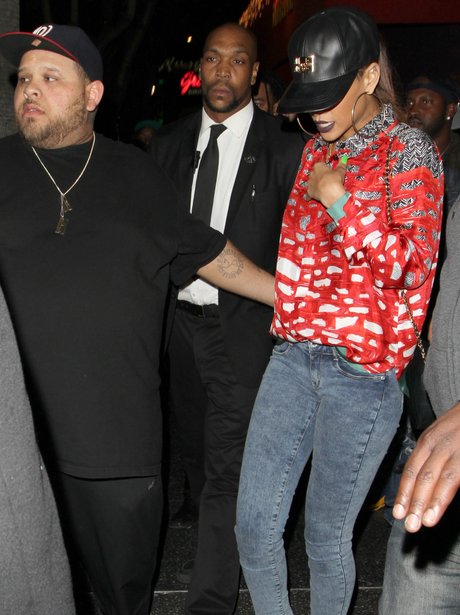 Rihanna leaving a nightclub in Los Angeles