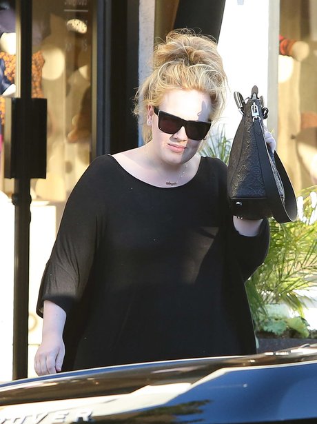 Adele goes baby shopping in West Hollywood