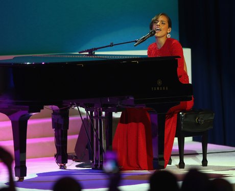 Alicia Keys performs during the Inaugural Ceremony