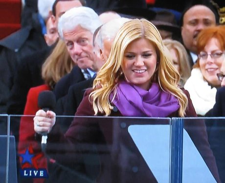 Bill Clinton and Kelly Clarkson at Obama's Inagura