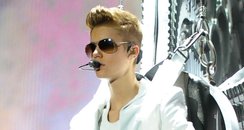 Justin Bieber performs on tour