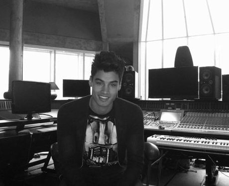 Siva from The Wanted in the studio