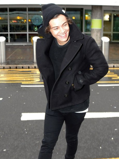 Harry Styles at Glasgow airport