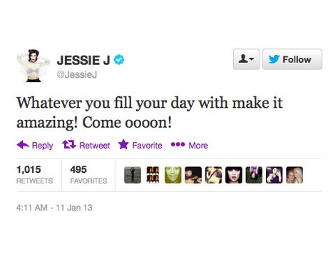 Jessie J's inspirational Twitter quotes